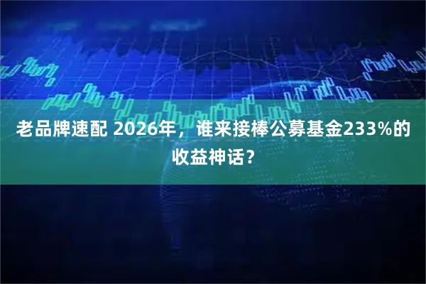 老品牌速配 2026年，谁来接棒公募基金233%的收益神话？