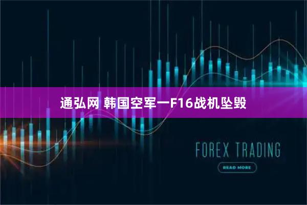 通弘网 韩国空军一F16战机坠毁
