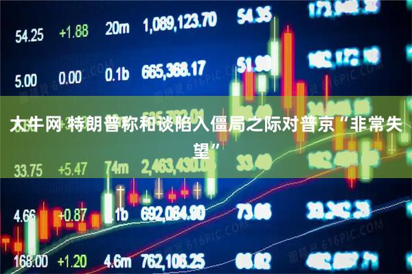 大牛网 特朗普称和谈陷入僵局之际对普京“非常失望”