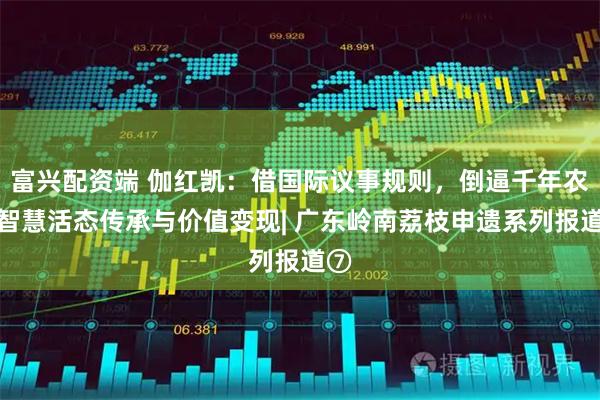 富兴配资端 伽红凯：借国际议事规则，倒逼千年农耕智慧活态传承与价值变现| 广东岭南荔枝申遗系列报道⑦